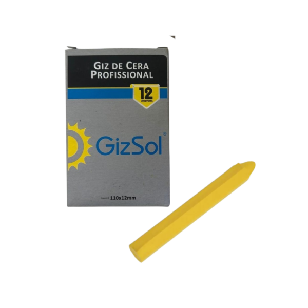 GIZ AMARELO SEXTAVADO 110X12 MM CX 12 UNIDADES (1)