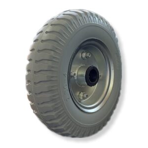 RODA MONTADA INDUSTRIAL ARO 4 MACI&Ccedil;O - 2.50X4 AJAX EIXO 7/8 POL. ROLETE
