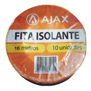 FITA ISOLANTE 19MM X 20MTRS PRETO AJAX