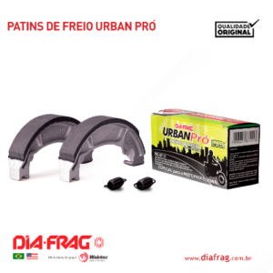 PATIM FREIO DIANTEIRO TRASEIRO FACTOR/FAZER/XTZ125/CRYPTON/NEO URBAN PRO DIAFRAG