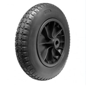 RODA MONTADA INDUSTRIAL ARO 8 MACI&Ccedil;O - 3.25X8 AJAX EIXO 1 POL. ROLETE