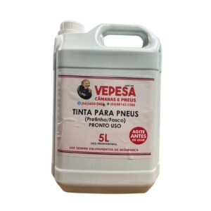 TINTA PNEU PRETO FOSCO VEPESA 5L PRONTO USO